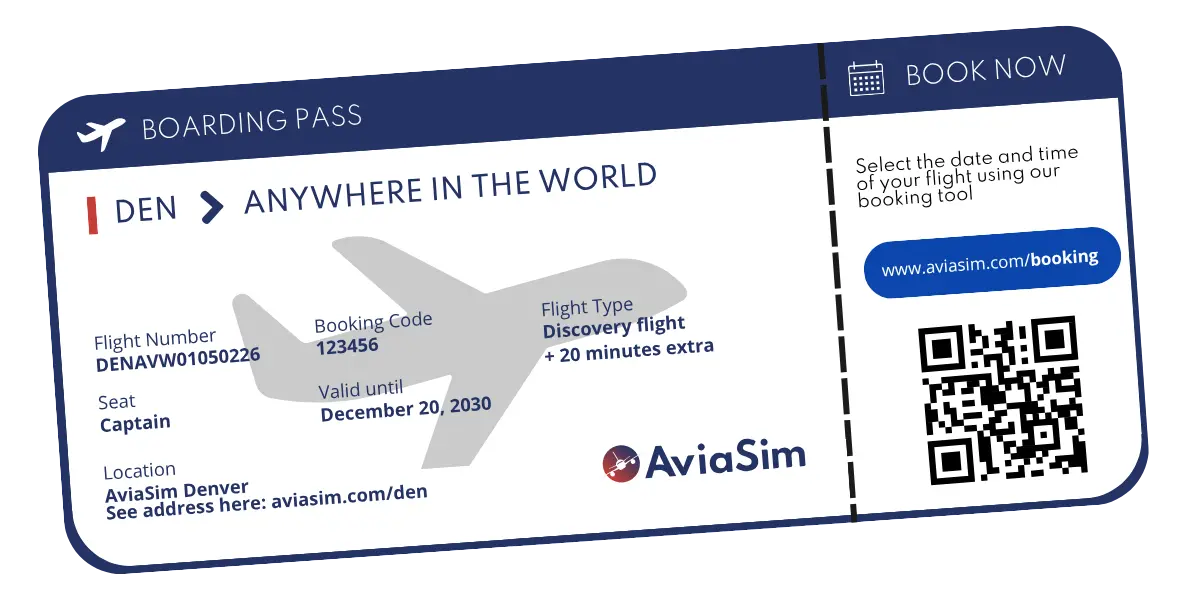 AviaSim boarding pass — your gift